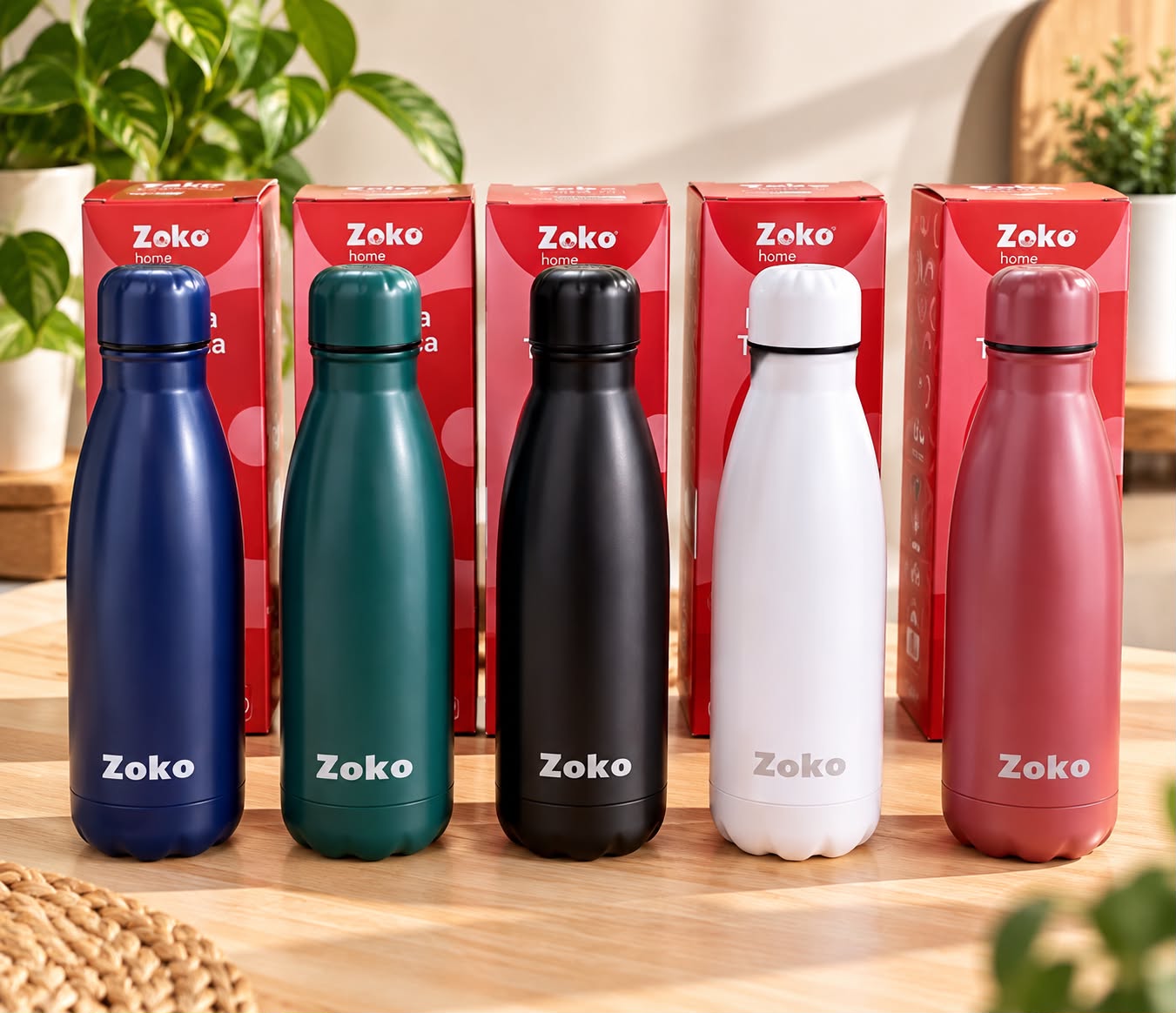 BOTELLAS TÉRMICAS ACERO ZOKO | 500 ML ✨