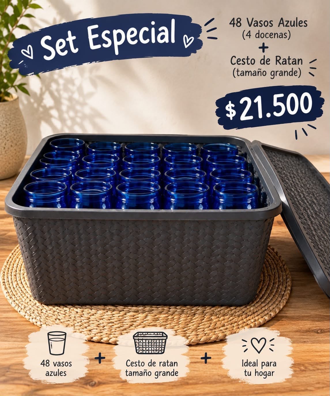 Set especial 48 vasos