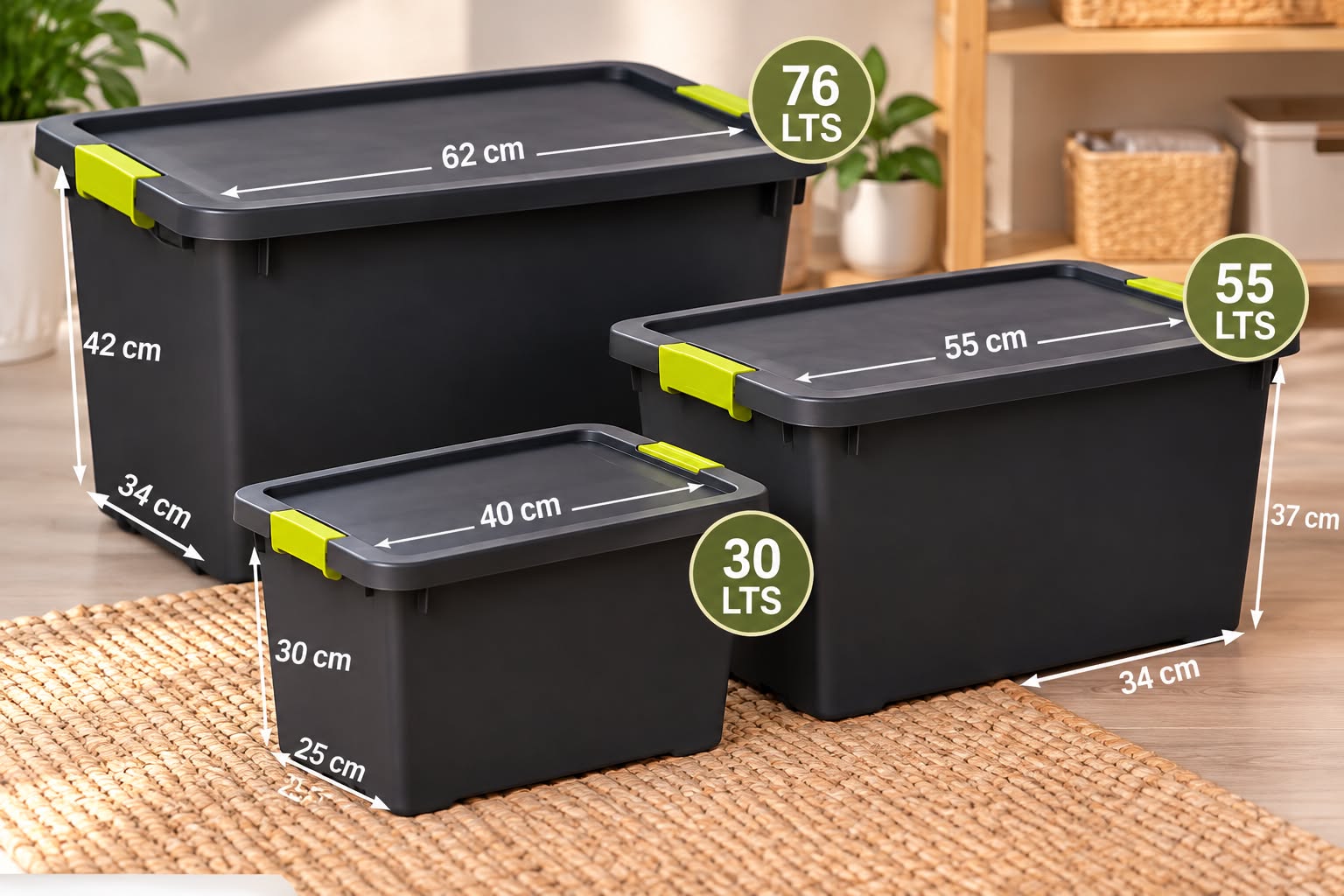 Cajas organizadoras con ruedas ⚡️⚡️⚡