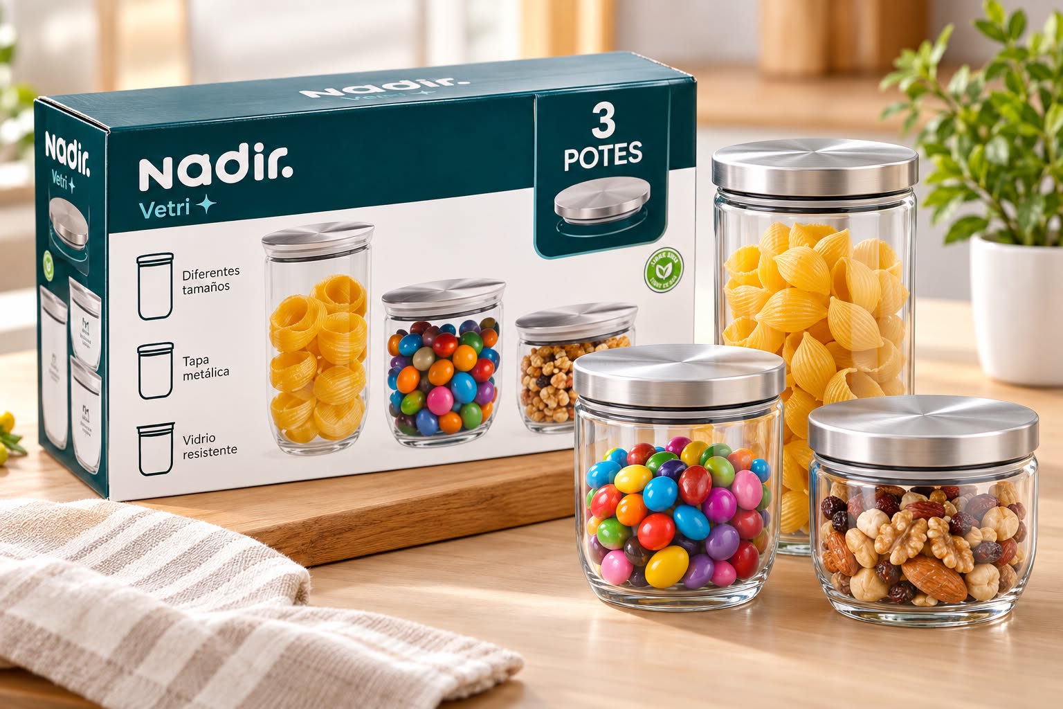 Set de Frascos Nadir verter Plus!